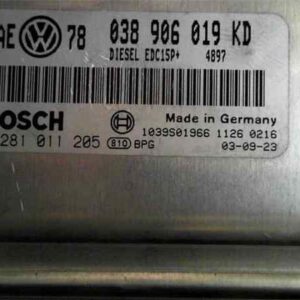 CENTRALITA MOTOR UCE VOLKSWAGEN PASSAT BERLINA (3B3)