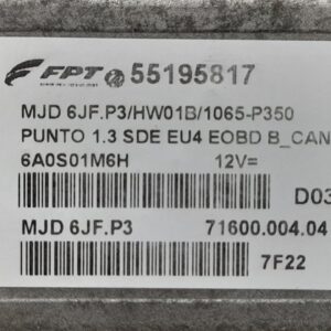 CENTRALITA MOTOR UCE FIAT II PUNTO (188) BERLINA