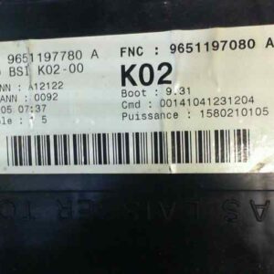 CAJA RELES / FUSIBLES PEUGEOT 307 BERLINA (S2)