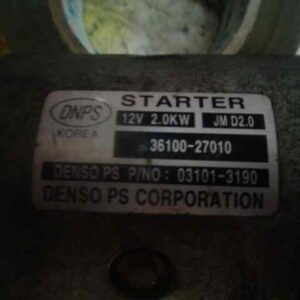 MOTOR ARRANQUE HYUNDAI TUCSON