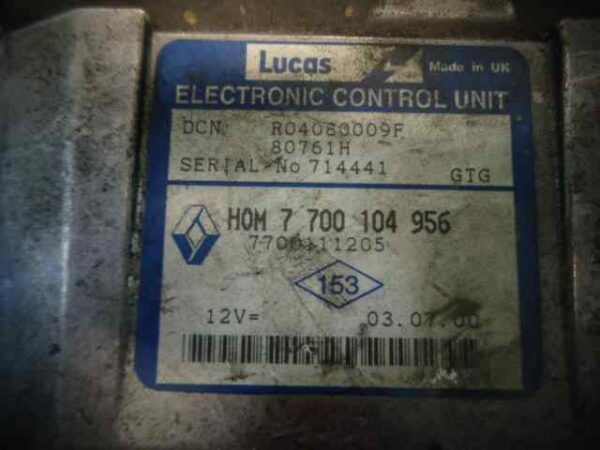 CENTRALITA MOTOR UCE RENAULT CLIO II FASE I