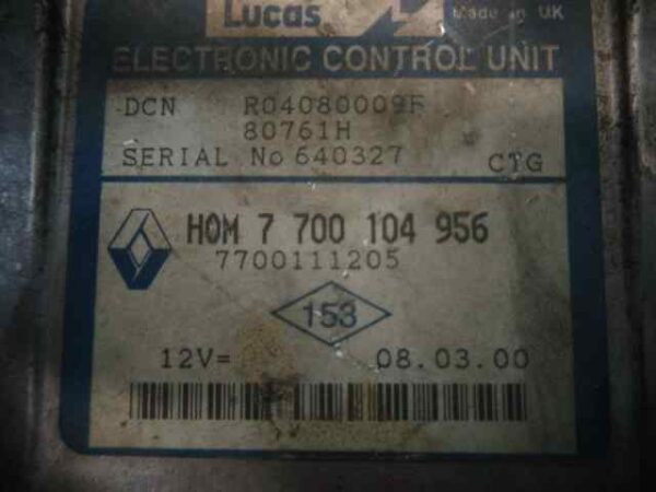 CENTRALITA MOTOR UCE RENAULT CLIO II FASE I