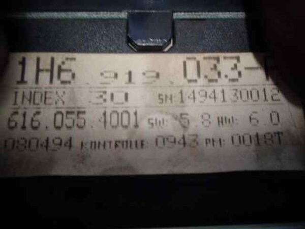 CUADRO INSTRUMENTOS VOLKSWAGEN GOLF III BERLINA