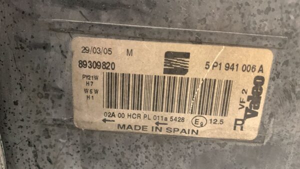 FARO DERECHO SEAT TOLEDO