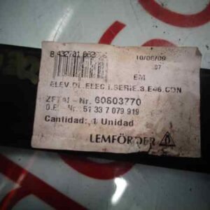 ELEVALUNAS DELANTERO IZQUIERDO BMW SERIE 3 BERLINA