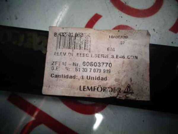 ELEVALUNAS DELANTERO IZQUIERDO BMW SERIE 3 BERLINA