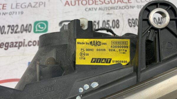 FARO IZQUIERDO FIAT DOBLO CARGO