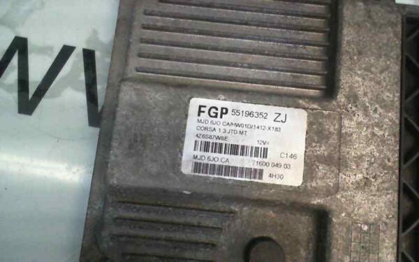 CENTRALITA MOTOR UCE OPEL CORSA C