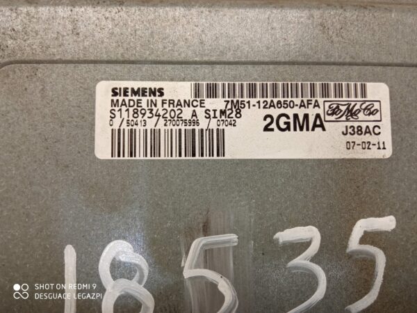 CENTRALITA MOTOR UCE FORD FOCUS BERLINA
