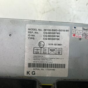 SISTEMA AUDIO / RADIO CD HONDA CIVIC BERLINA 3 PUERTAS (FN)