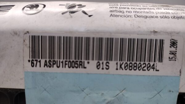 AIRBAG CORTINA DELANTERO DERECHO VOLKSWAGEN GOLF V (1K1)(10.2003)