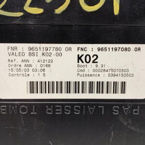 CAJA RELES / FUSIBLES PEUGEOT 307