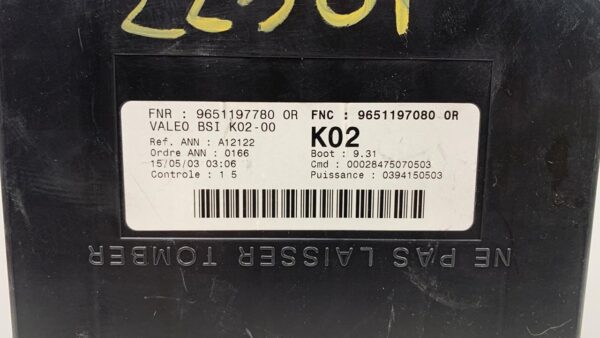 CAJA RELES / FUSIBLES PEUGEOT 307