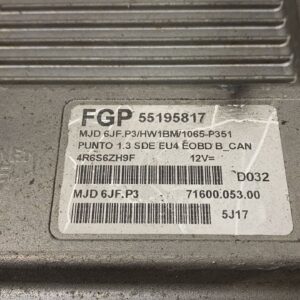 CENTRALITA MOTOR UCE FIAT PUNTO BERLINA