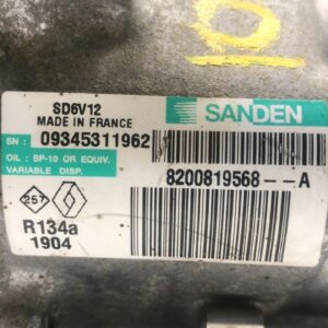 COMPRESOR AIRE ACONDICIONADO RENAULT CLIO III