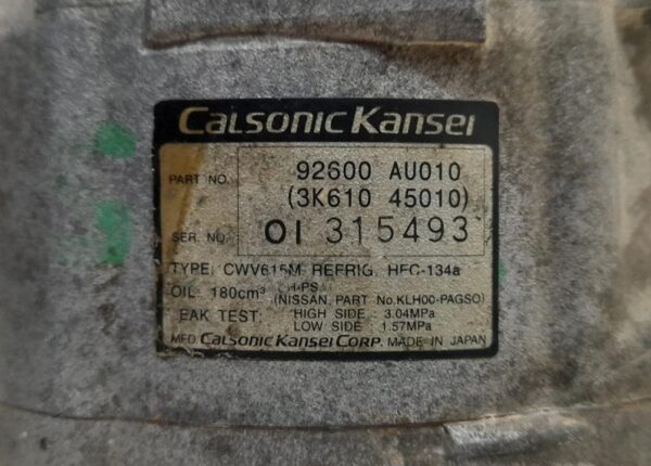 COMPRESOR AIRE ACONDICIONADO NISSAN X-TRAIL