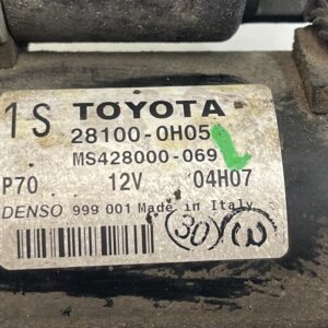 MOTOR ARRANQUE TOYOTA AVENSIS BERLINA (T25)