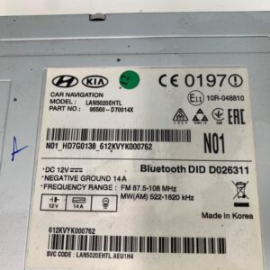 SISTEMA AUDIO / RADIO CD HYUNDAI TUCSON