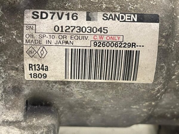 COMPRESOR AIRE ACONDICIONADO DACIA SANDERO