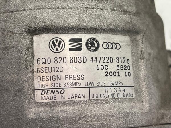 COMPRESOR AIRE ACONDICIONADO SKODA FABIA (6Y2/6Y3)