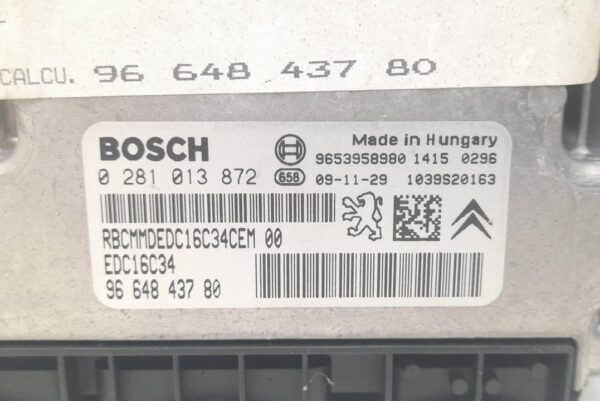 CENTRALITA MOTOR UCE CITROEN C4 BERLINA