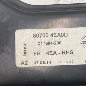 ELEVALUNAS TRASERO DERECHO NISSAN QASHQAI (J11E)