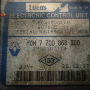 CENTRALITA MOTOR UCE RENAULT KANGOO I (F/KC0)