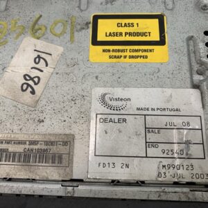 SISTEMA AUDIO / RADIO CD FORD MONDEO BERLINA (GE)