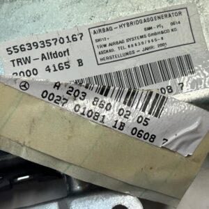 AIRBAG LATERAL TRASERO DERECHO MERCEDES-BENZ CLASE C (BM 203) BERLINA