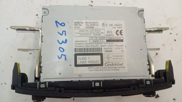 SISTEMA AUDIO / RADIO CD TOYOTA AURIS (E15)