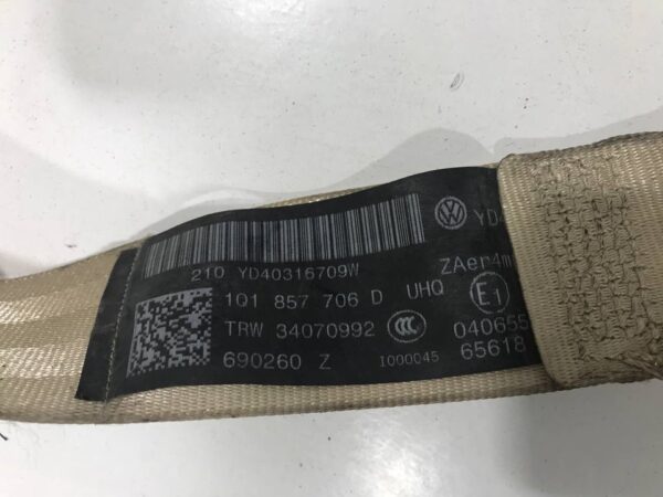 CINTURON SEGURIDAD DELANTERO DERECHO VOLKSWAGEN EOS (1F7)(2006)