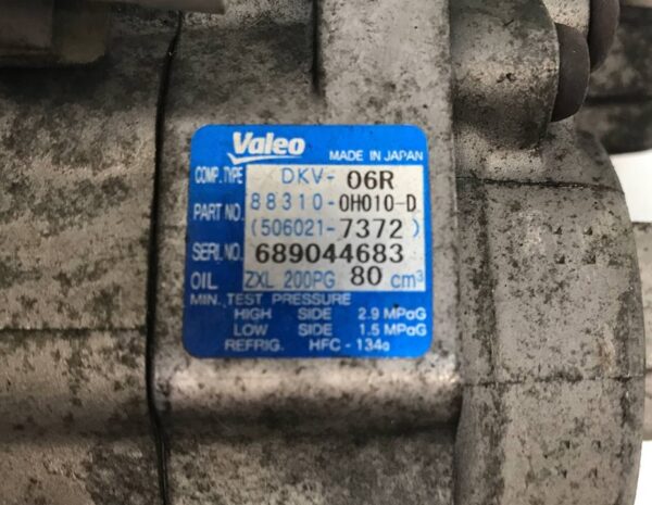 COMPRESOR AIRE ACONDICIONADO TOYOTA AYGO (KGB/WNB)