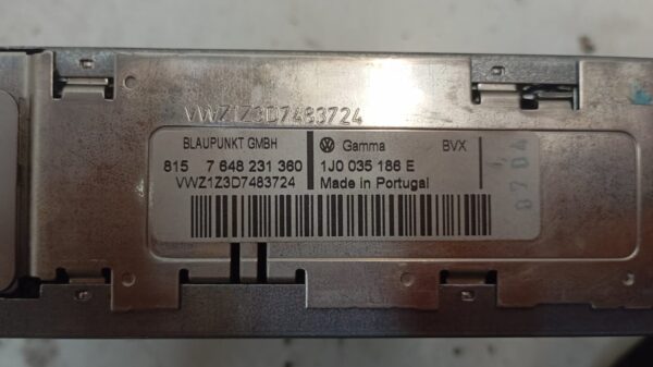SISTEMA AUDIO / RADIO CD VOLKSWAGEN SHARAN (7M6/7M9)