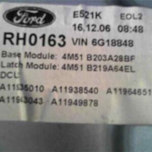 ELEVALUNAS DELANTERO DERECHO FORD FOCUS BERLINA (CAP)