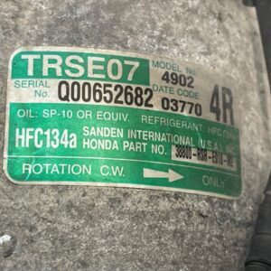 COMPRESOR AIRE ACONDICIONADO HONDA CIVIC BERLINA 3 PUERTAS (FN)