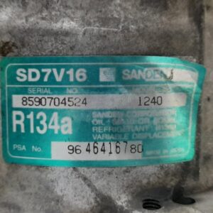 COMPRESOR AIRE ACONDICIONADO PEUGEOT PARTNER (S2)