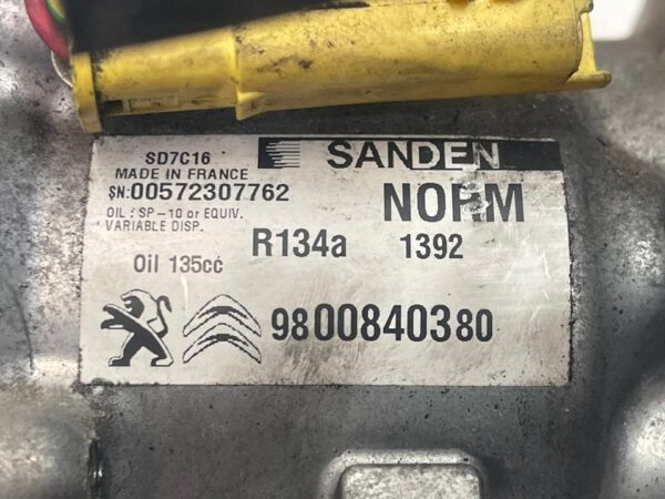 COMPRESOR AIRE ACONDICIONADO PEUGEOT 407