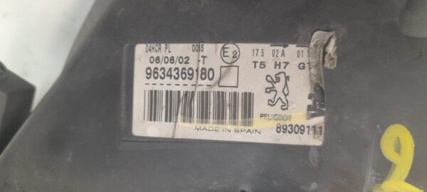 FARO IZQUIERDO PEUGEOT 307 BREAK / SW (S1)(04.2002)