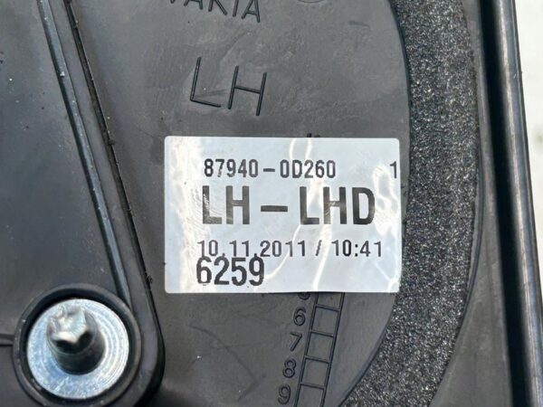 RETROVISOR IZQUIERDO TOYOTA YARIS (KSP9/SCP9/NLP9)