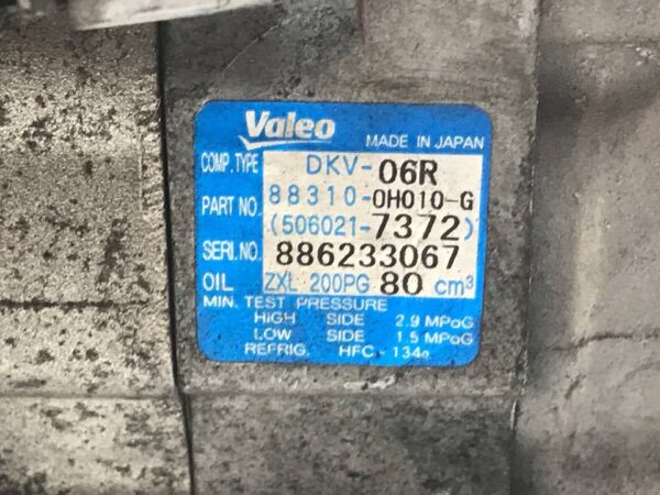 COMPRESOR AIRE ACONDICIONADO TOYOTA AYGO (KGB/WNB)