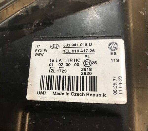 FARO IZQUIERDO SKODA FABIA (5J2)
