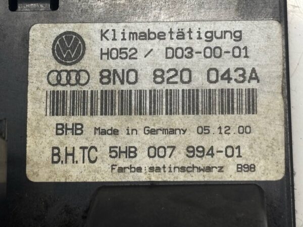 MANDO CALEFACCION / AIRE ACONDICIONADO AUDI TT COUPE/ROADSTER (8N3/8N9)