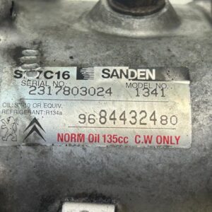 COMPRESOR AIRE ACONDICIONADO CITROEN C4 PICASSO