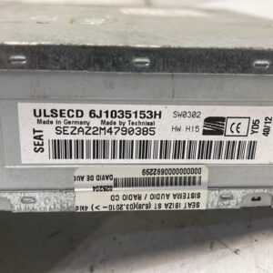 SISTEMA AUDIO / RADIO CD SEAT IBIZA BERLINA (6J5)