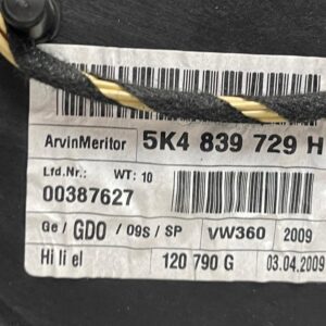 ELEVALUNAS TRASERO IZQUIERDO VOLKSWAGEN GOLF VI (5K1)(10.2008)