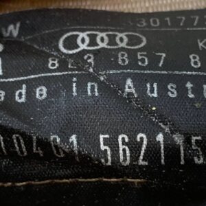 CINTURON SEGURIDAD TRASERO DERECHO AUDI A3 (8L)
