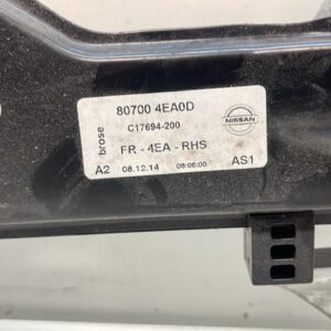 ELEVALUNAS DELANTERO DERECHO NISSAN QASHQAI (J11E)
