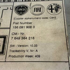 SISTEMA AUDIO / RADIO CD ALFA ROMEO MITO (145)
