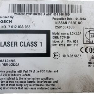 SISTEMA AUDIO / RADIO CD NISSAN JUKE (F15E)