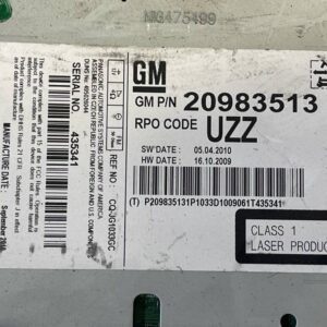 SISTEMA AUDIO / RADIO CD OPEL ASTRA J BERLINA 5P